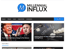 Tablet Screenshot of millennialinflux.com
